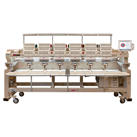 KS Series 6 Head High Speed Multi Head Embroidery Machine 15 needles and quick change cap frames