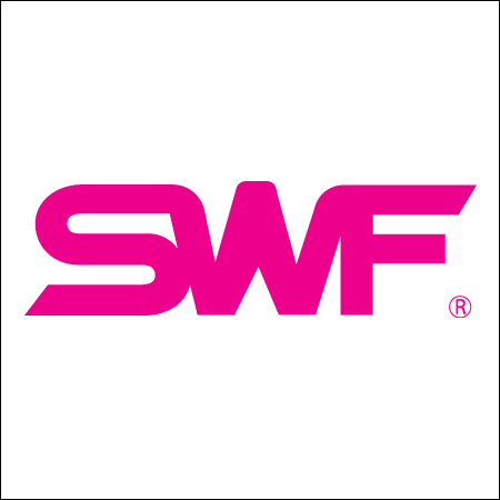 SWF Embroidery Machine Logo. SWF are made on Korea by Sunstar