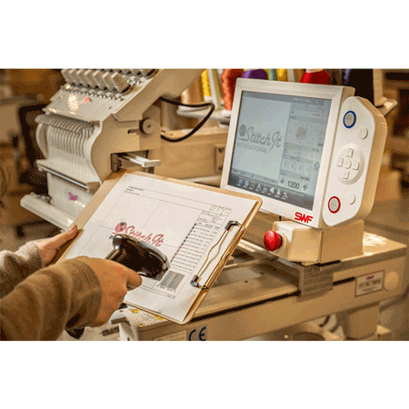 SWF Embroidery Machine SWNS Networking Software Control up to 200 embroidery machines Barcode scanning