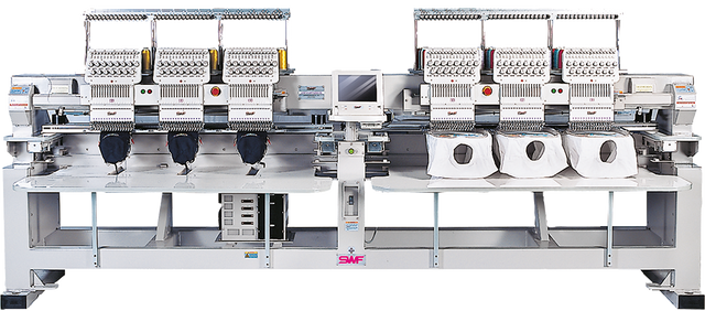 Dual Function SWF Embroidery Machine KE Series 3x3 6 Head 15 Colour machine