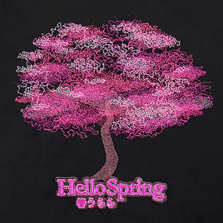 Wilcom Blossom Tree with Reef Stitch