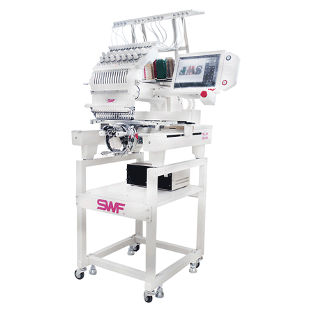ES-T1501C Compact Single Head SWF Embroidery Machine | Solid